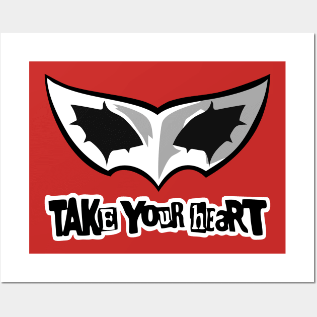 Mask of Joker Will take your heart Wall Art by Leonard